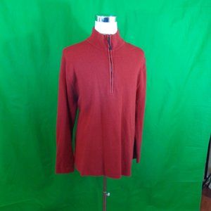 RED WOOL BLEND SWEATER XXL